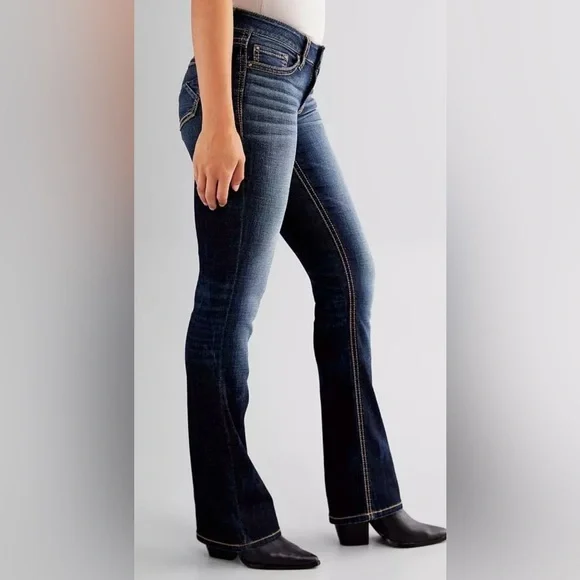 Daytrip Virgo Boot Cut Stretch Jeans Size 38R Mid-Rise - Picture 3 of 11